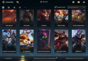 Conta Wild Rift 72 Skins 98 Herois - League of Legends: Wild Rift LOL WR