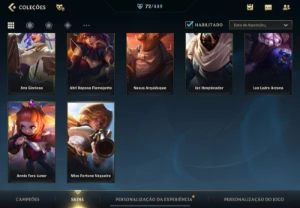 Conta Wild Rift 72 Skins 98 Herois - League of Legends: Wild Rift LOL WR