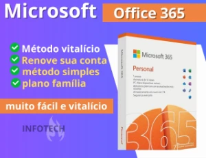 MICROSOFT OFFICE- 365, método vitalício - Premium