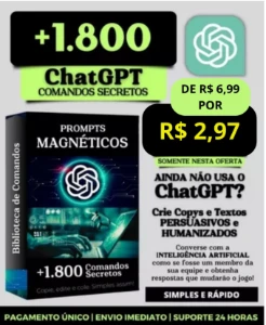 +1000 prompts do chat gpt pronto pra você! - Outros