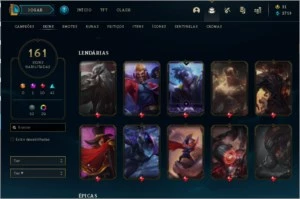CONTA LOL DIAMANTE// QUASE TODOS CAMPEÕES// 160 SKINS// S5 - League of Legends