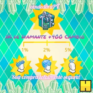 1K de Diamante + 400 Câmbio Habbo
