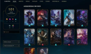 Conta (LVL 207,101 SKINS, MD10 Não finalizada) Prata 4 - League of Legends LOL