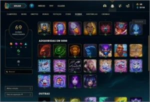 Conta prata 4 com 36 champs e 16 skins - League of Legends LOL