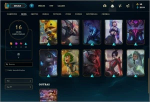 Conta prata 4 com 36 champs e 16 skins - League of Legends LOL