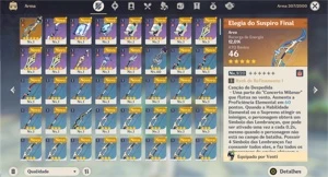 AR22 - Venti + Elegia + 9 tiros - Genshin Impact