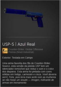 AK-47 Piloto Neon+AWP Sonho Febril e USP-S Azul Real CSGO - Counter Strike