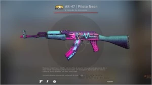 AK-47 Piloto Neon+AWP Sonho Febril e USP-S Azul Real CSGO - Counter Strike