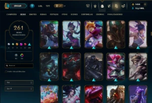 Unranked com TODOS os Champs e 261 Skins ( ADC / SUP ) - League of Legends LOL