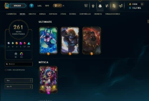 Unranked com TODOS os Champs e 261 Skins ( ADC / SUP ) - League of Legends LOL