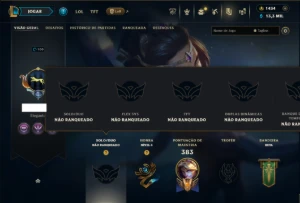 Unranked com TODOS os Champs e 261 Skins ( ADC / SUP ) - League of Legends LOL