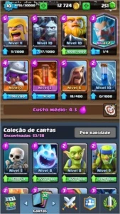 Conta Clash Royale nv10