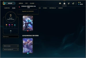 Conta ouro 3 com 2 skins e 34 champs - League of Legends LOL