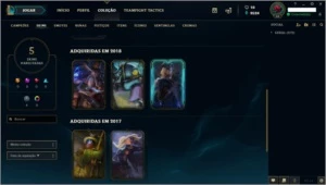 Conta LoL Diamante IV 2019 Smurf 128V - 66D - League of Legends