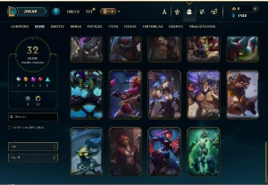 Bronze 3 com 90 Champs e 32 Skins - League of Legends LOL