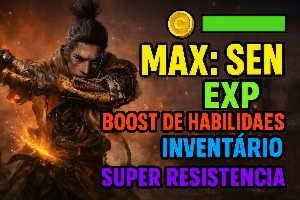 Sekiro - Cheat (PS4/PS5) Hp, xp, sen, consumíveis, etc!
