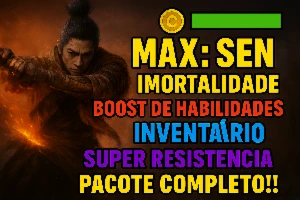 Sekiro - Cheat (PS4/PS5) Hp, xp, sen, consumíveis, etc!