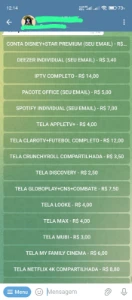 *Grátis* Fornecedor Spotify, iptv, netflix, conta disney e + - Doações