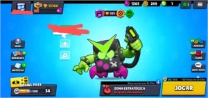Vendo conta Brawl stars 13k troféus, skin 8-bit vírus