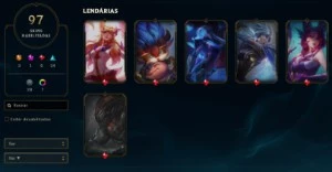 Conta League of Legends com 3 skins ultimates LOL