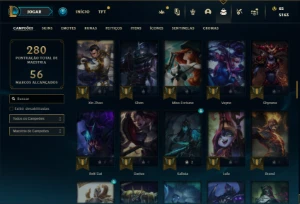 Conta Bronze 1 com 100 Champs e 42 Skins - League of Legends LOL
