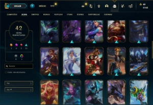 Conta Bronze 1 com 100 Champs e 42 Skins - League of Legends LOL