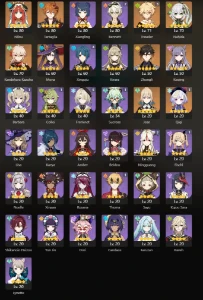 AR48 - 9T5 e 1 arma t5 - Nilou, Nahida e kazuha, outros. - Genshin Impact
