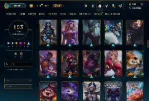 Platina 4 com 135 Champs e 103 Skins +6 Prestigios ( ADC ) - League of Legends LOL