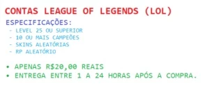 CONTAS LOL MIX - League of Legends