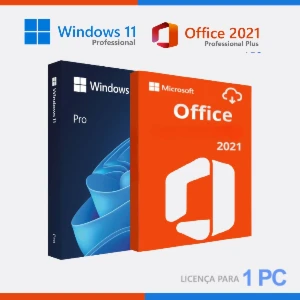 Windows 11 Pro + Office 2021 Pro, Chave de Licença