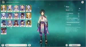 Conta Genshin Impact AR51 - Xiao + Ganyu + Jean