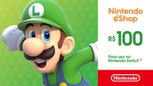 Gift Card Nintendo eShop R$ 100 - Gift Cards