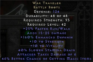 War Traveler - Diablo 2 Resurrected Itens - Blizzard