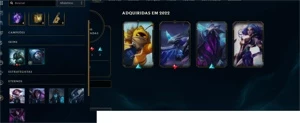 Conta Ouro 4 - League of Legends - Skins lendárias LOL