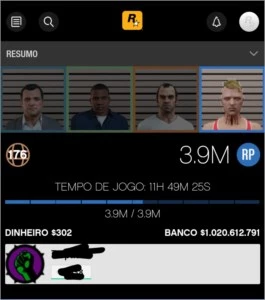 Conta de GTA 5 online - Jogos (Mídia Digital)