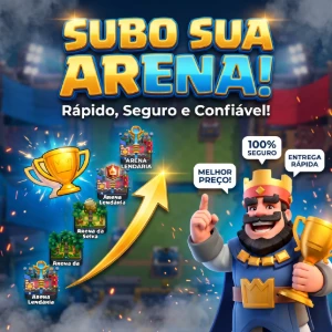 ⚔️ Subo de Arena Clash Royale 🏆 Rápido e Melhor Preço