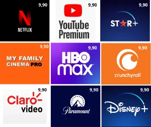 Escolha um Streaming e Ganhe Brinde 100 seguidores - Assinaturas e Premium