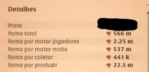 CONTA ALBION 566M DE FAMA - Albion Online