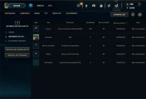 Ferro 2 com 22 Champs e 6 Skins - League of Legends LOL