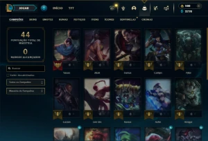 Ferro 2 com 22 Champs e 6 Skins - League of Legends LOL