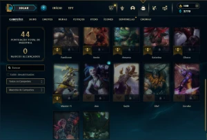 Ferro 2 com 22 Champs e 6 Skins - League of Legends LOL