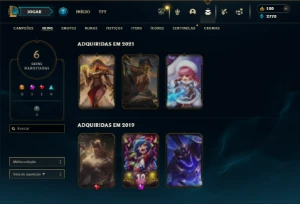 Ferro 2 com 22 Champs e 6 Skins - League of Legends LOL