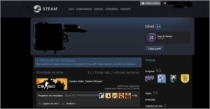 Conta steam lvl 54