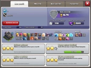 Clash of Clans CV 9 Quase 4000 gemas pode mudar o nome