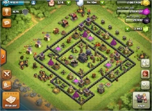 Clash of Clans CV 9 Quase 4000 gemas pode mudar o nome