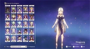 PS5/PS4 CONTA GENSHIN IMPACT RANK 59 COM 16 PERSONAGENS 5 *
