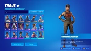 CONTA FORTNITE RENEGADE RAIDER E CAVALEIRO NEGRO