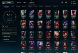Conta Colecionador League of Legends LOL