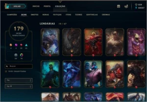 Conta Colecionador League of Legends LOL