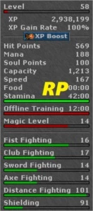 Tibia Char ED 345 (+ MS, RP e EK)